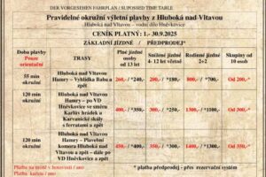 Ceník Hluboká září